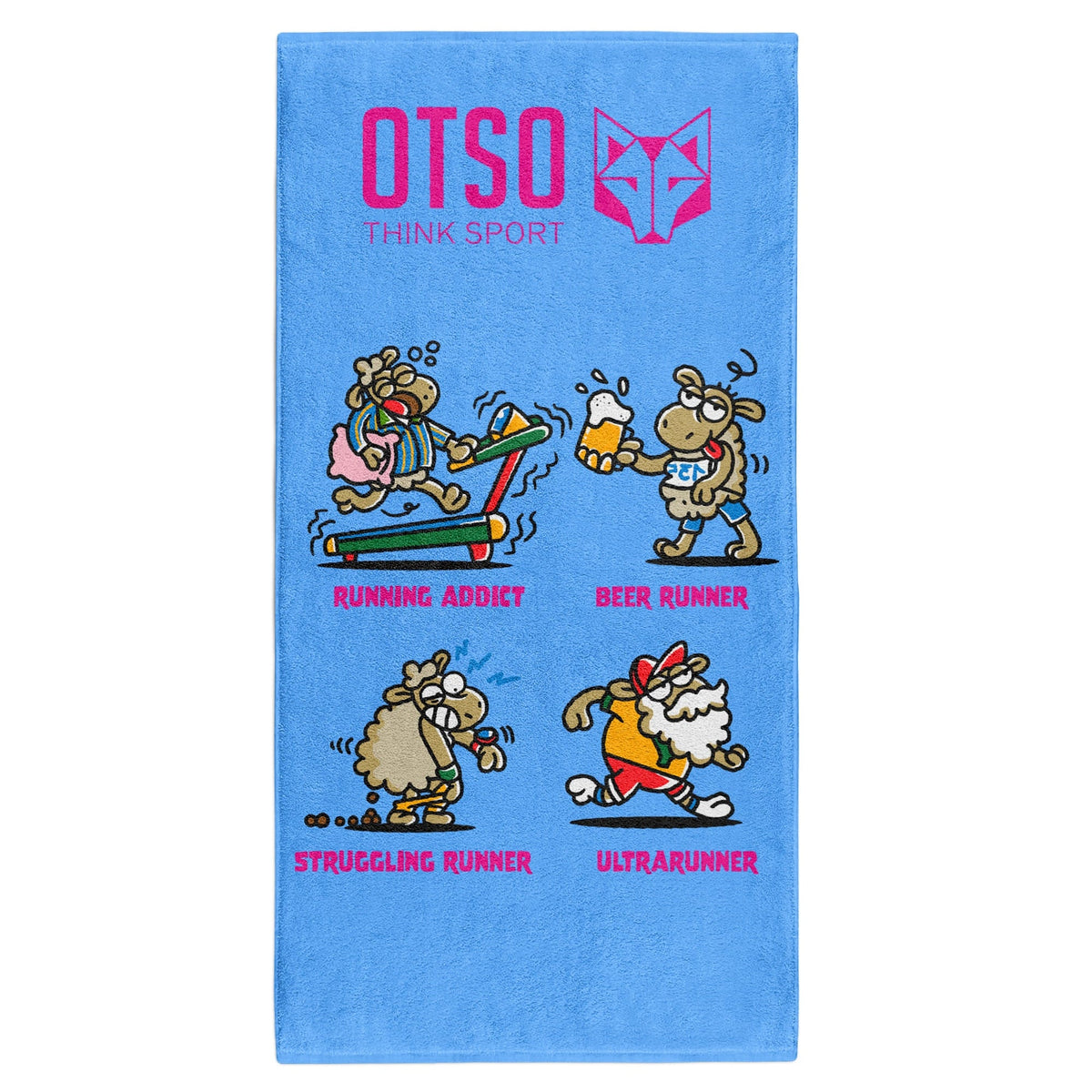 OTSO Mikrofaser-Sporthandtuch - Kukuxumusu Runners – Produktansicht 2
