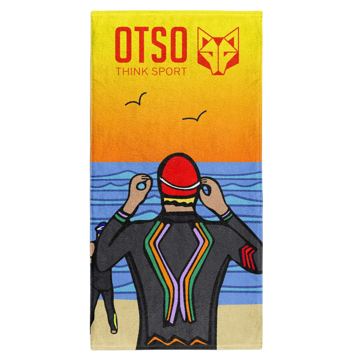 OTSO Mikrofaser-Sporthandtuch - Time To Tri Swim Herren – Produktansicht