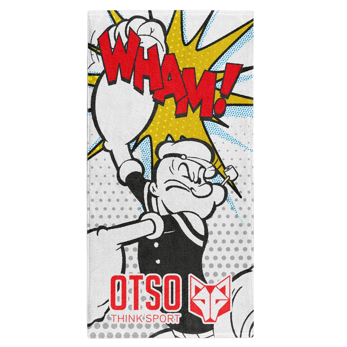 OTSO Mikrofaser-Sporthandtuch - Popeye Pop Art – Produktansicht 2
