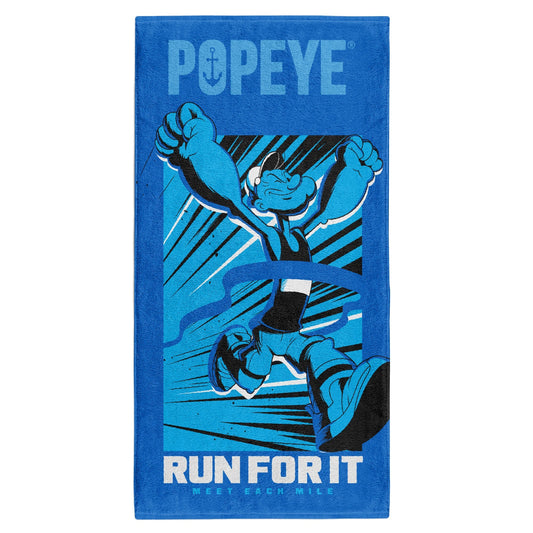 OTSO Mikrofaser-Sporthandtuch - Popeye Run For It – Produktansicht