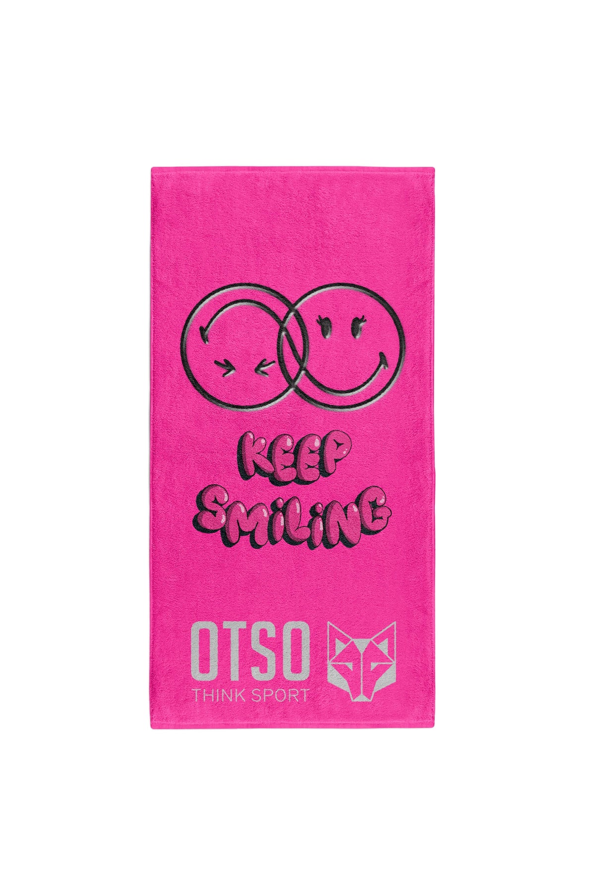OTSO Mikrofaser-Sporthandtuch - S.W.Smiley Smiling – Produktansicht 2