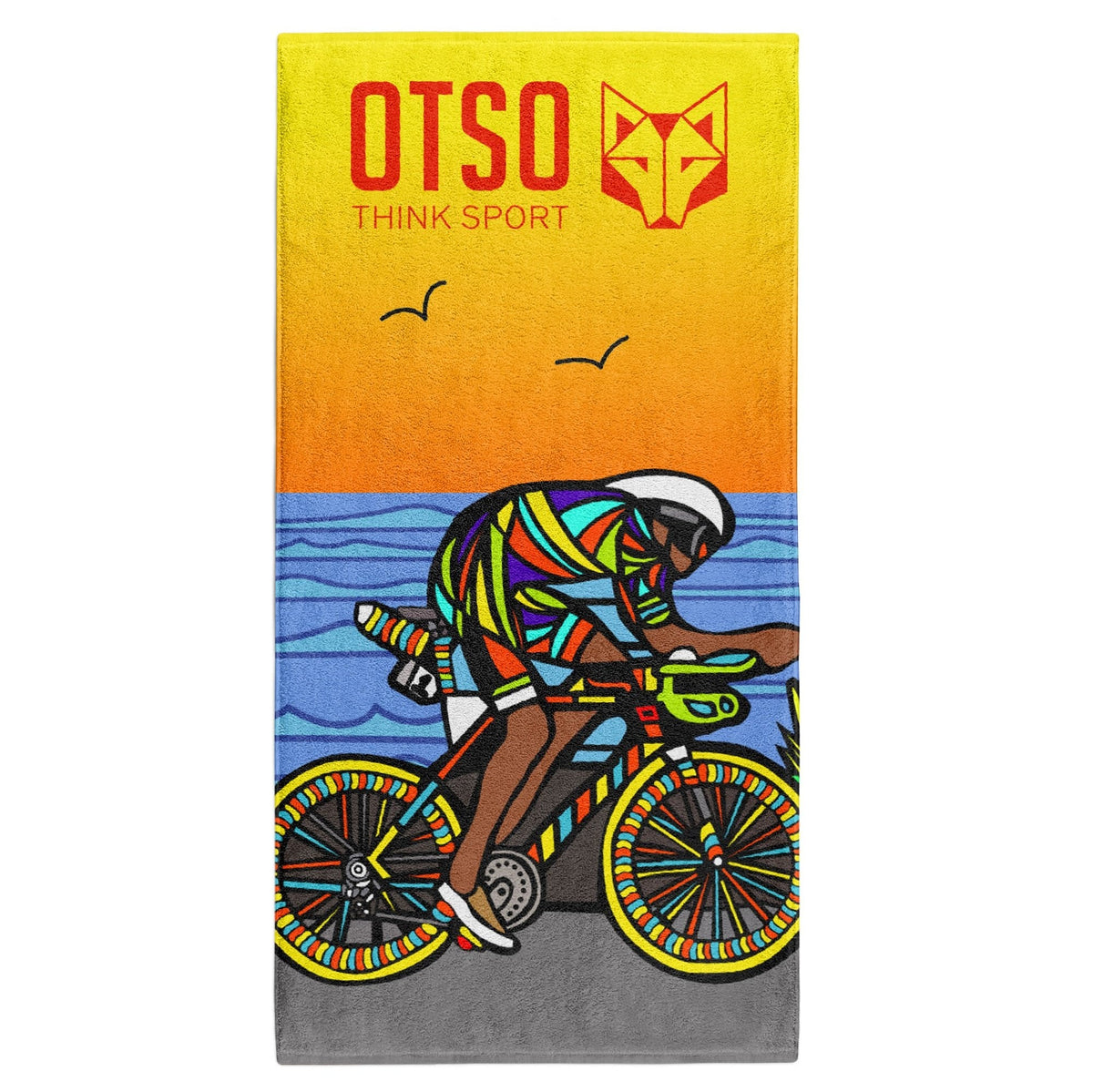 OTSO Mikrofaser-Sporthandtuch - Time To Tri Bike Herren – Produktansicht