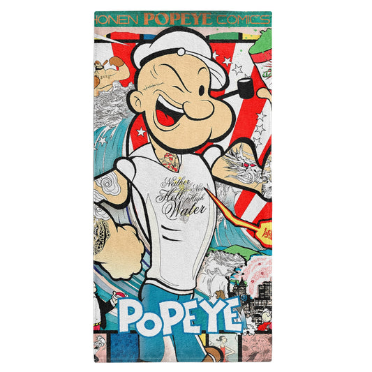 OTSO Mikrofaser-Sporthandtuch - Popeye Art Show – Produktansicht