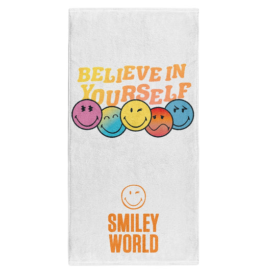 OTSO Mikrofaser-Sporthandtuch - S.W.Smiley World Believe – Produktansicht