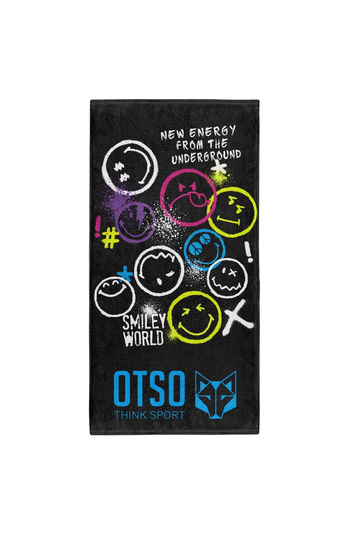 OTSO Mikrofaser-Sporthandtuch - S.W.Smiley World Festival – Produktansicht 2