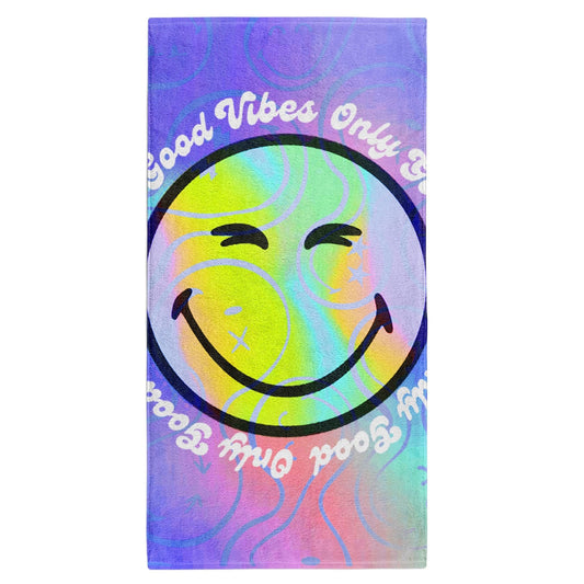 OTSO Mikrofaser-Sporthandtuch - S.W.Smiley World Vibes – Produktansicht