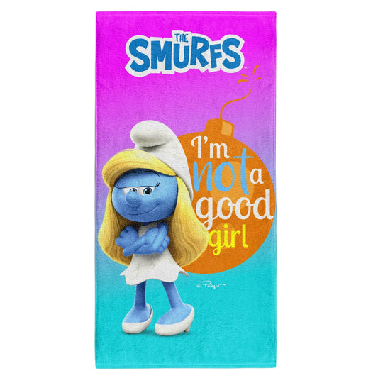 OTSO Mikrofaser-Sporthandtuch - Smurfs Have Fun – Produktansicht