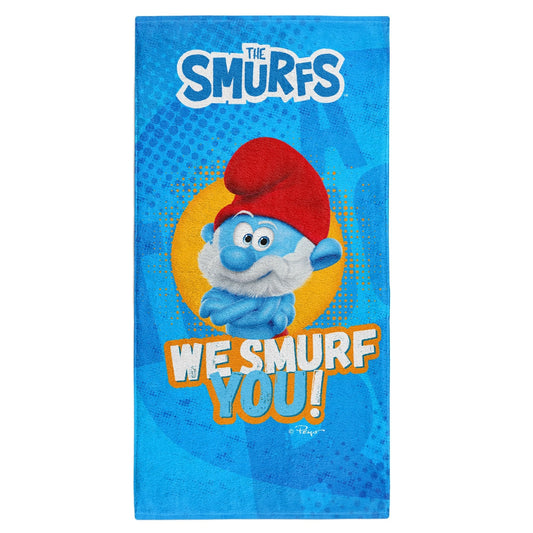 OTSO Mikrofaser-Sporthandtuch - Smurf We Smurf You! – Produktansicht