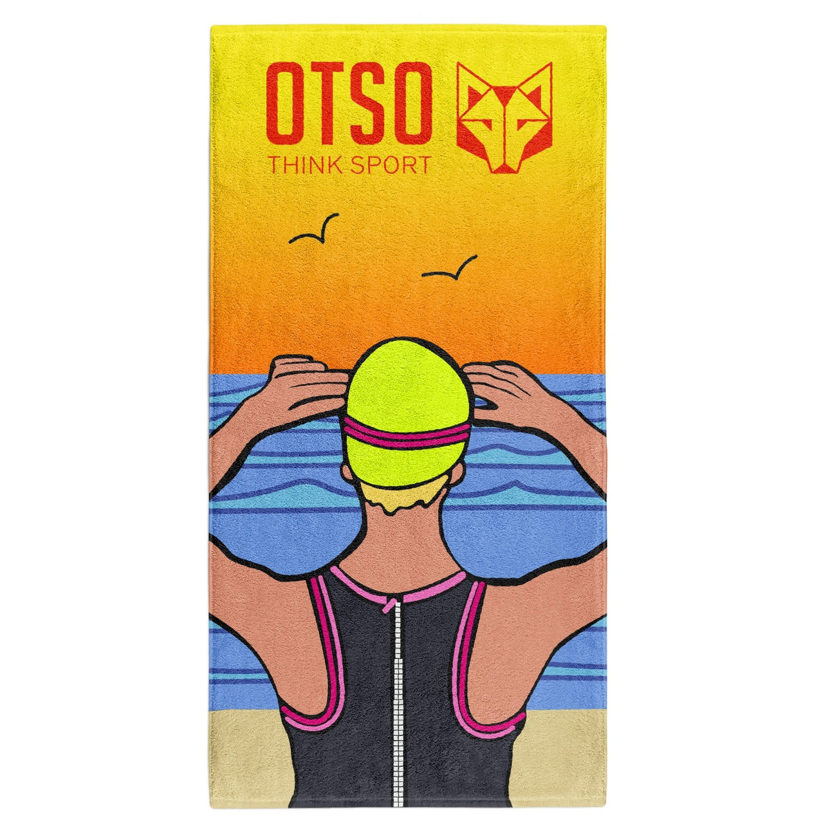 OTSO Mikrofaser-Sporthandtuch - Time To Tri Swim Damen – Produktansicht