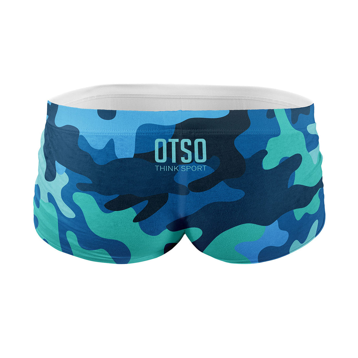 OTSO Herren Badehose Trunk - Camo Blue – Produktansicht 2