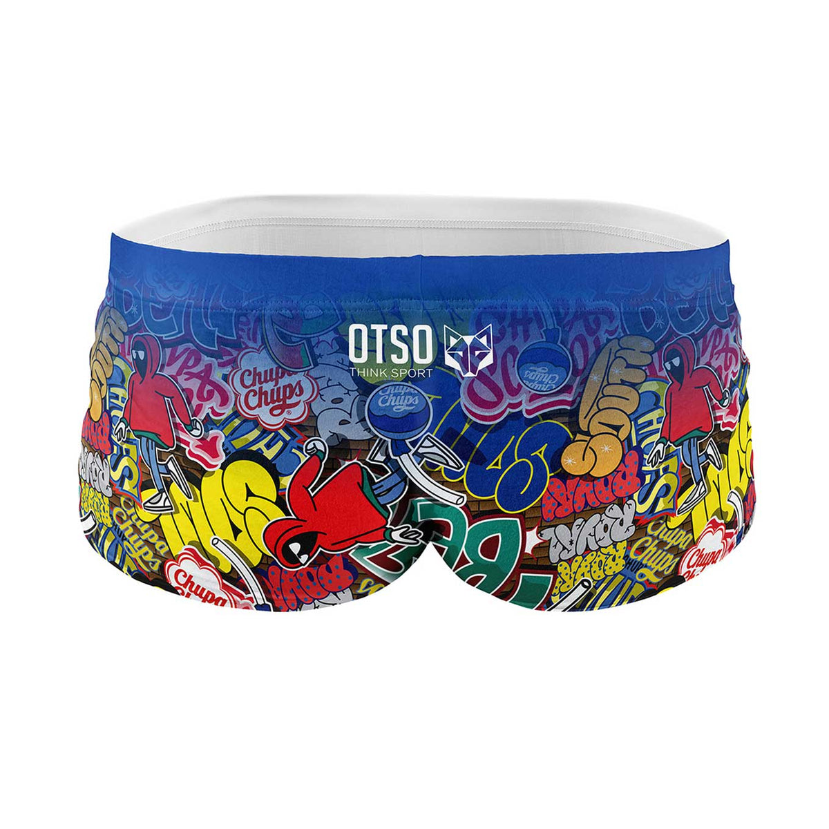 OTSO Herren Badehose Trunk - Chupa Chups Graffiti – Produktansicht 2