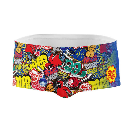 OTSO Herren Badehose Trunk - Chupa Chups Graffiti – Produktansicht