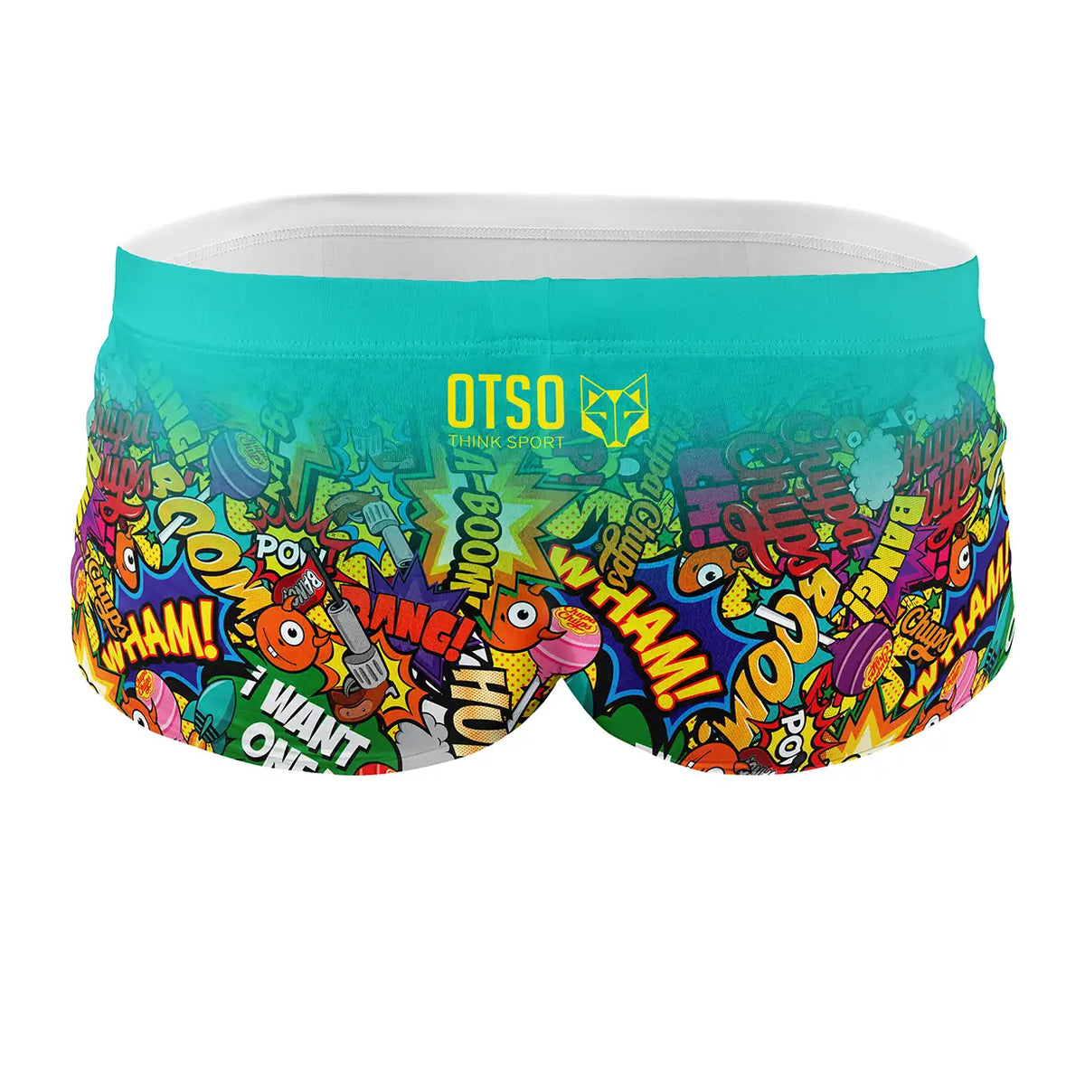 OTSO Herren Badehose Trunk - Chupa Chups Comic – Produktansicht 2