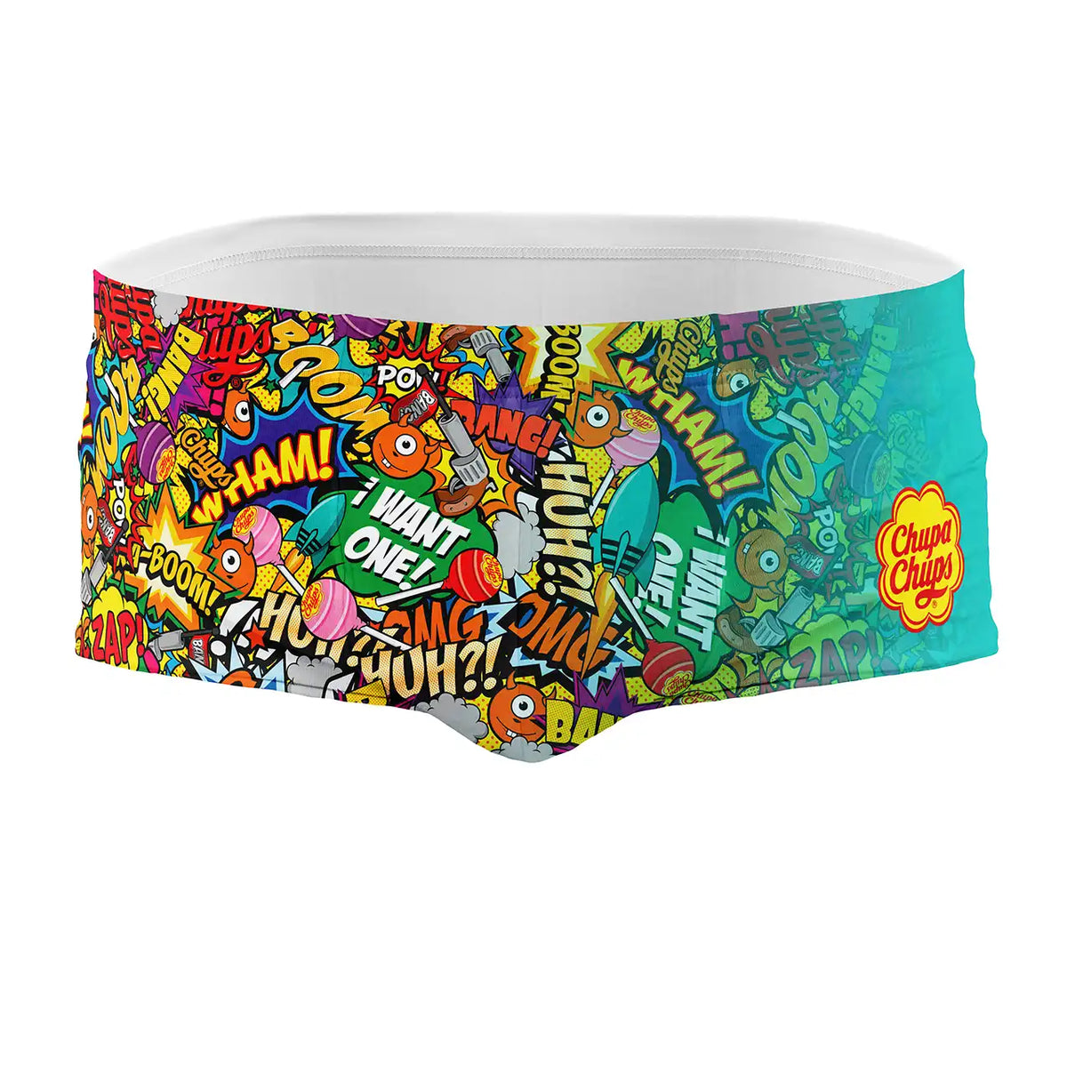 OTSO Herren Badehose Trunk - Chupa Chups Comic – Produktansicht