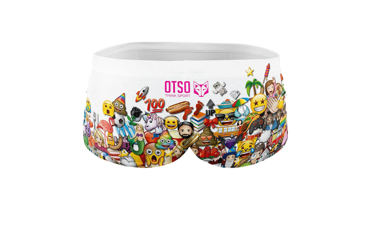 OTSO Herren Badehose Trunk - Emoji Big Wave – Produktansicht 2