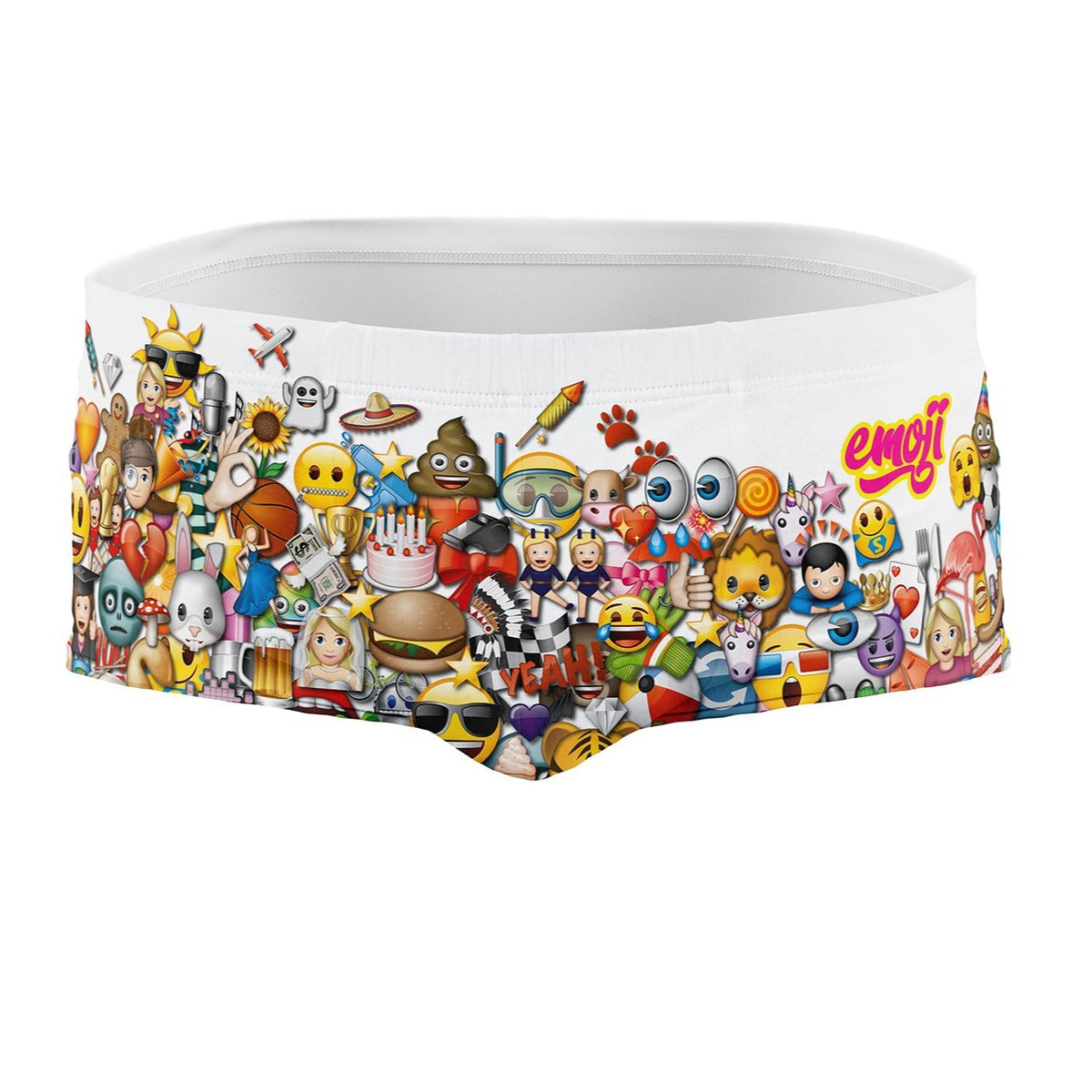 OTSO Herren Badehose Trunk - Emoji Big Wave – Produktansicht