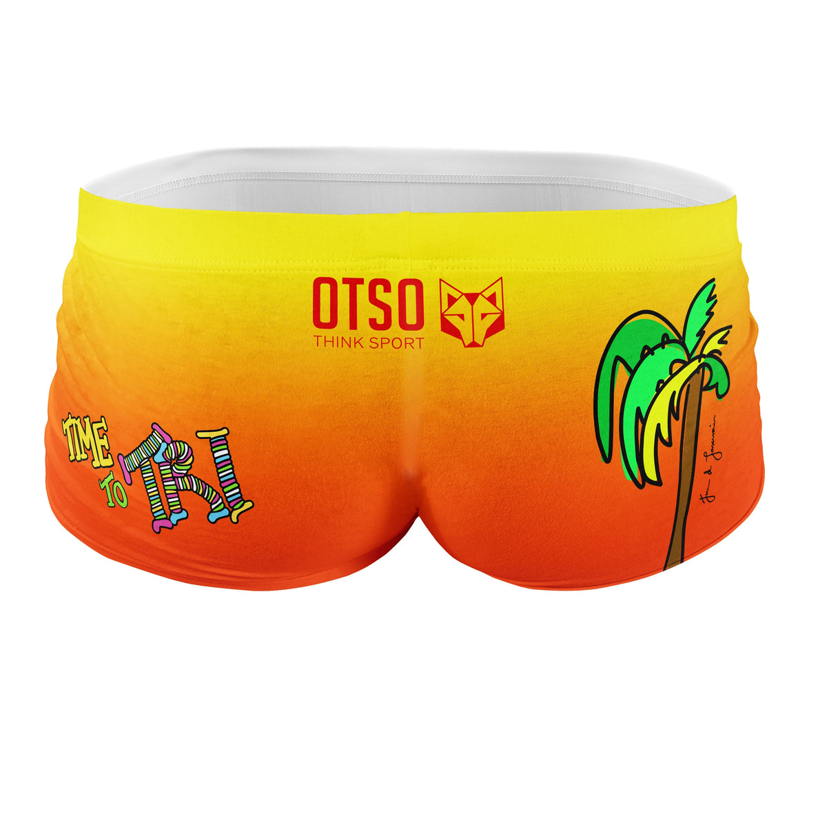 OTSO Herren Badehose Trunk - Time to tri Bike – Produktansicht 2