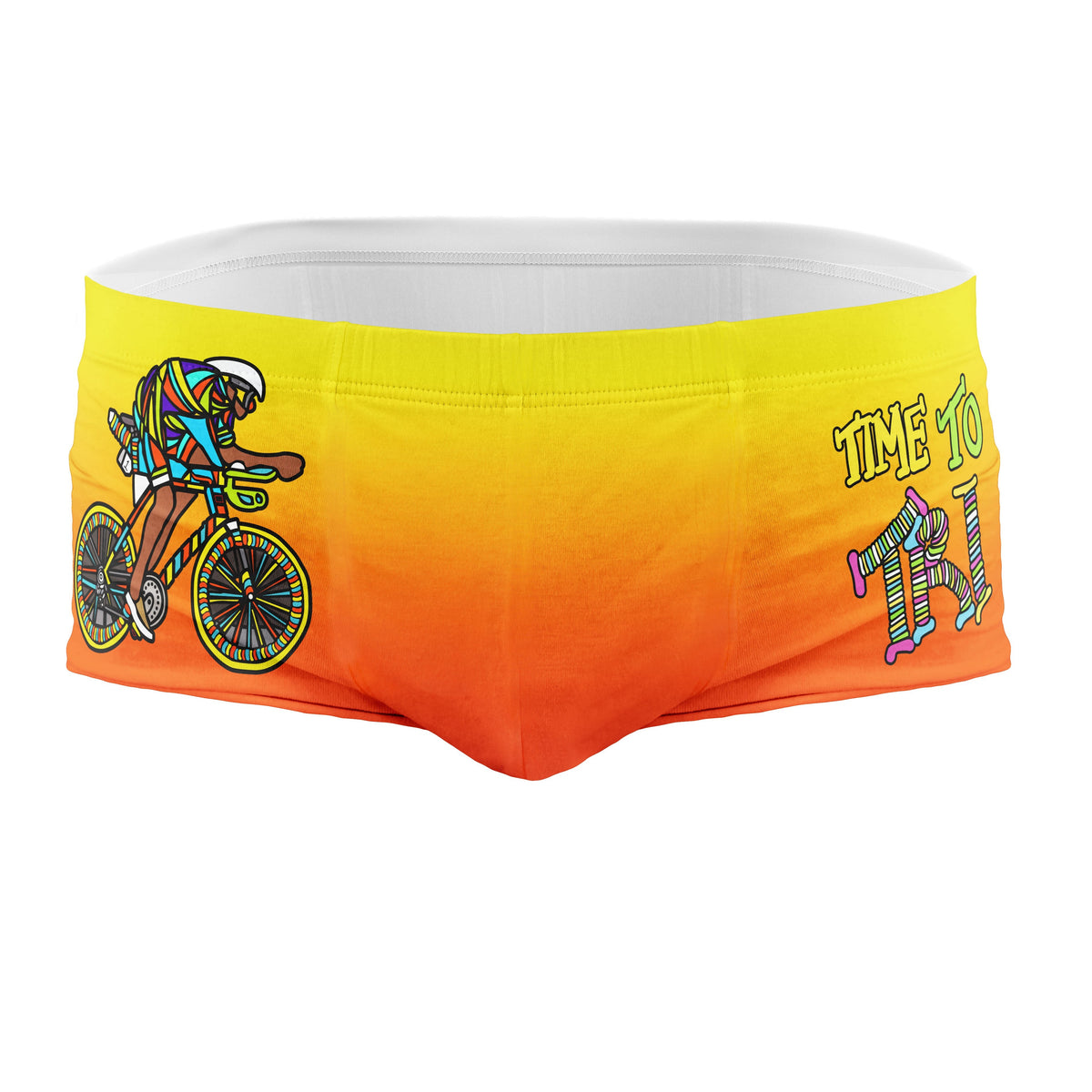 OTSO Herren Badehose Trunk - Time to tri Bike – Produktansicht