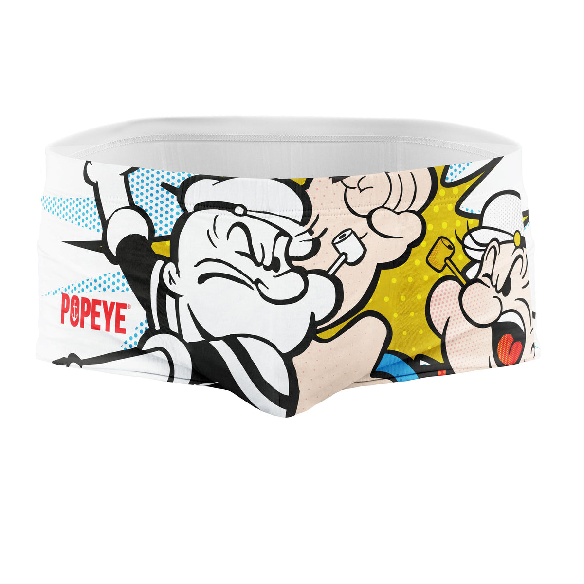 OTSO Herren Badehose Trunk - Popeye Pop Art – Produktansicht