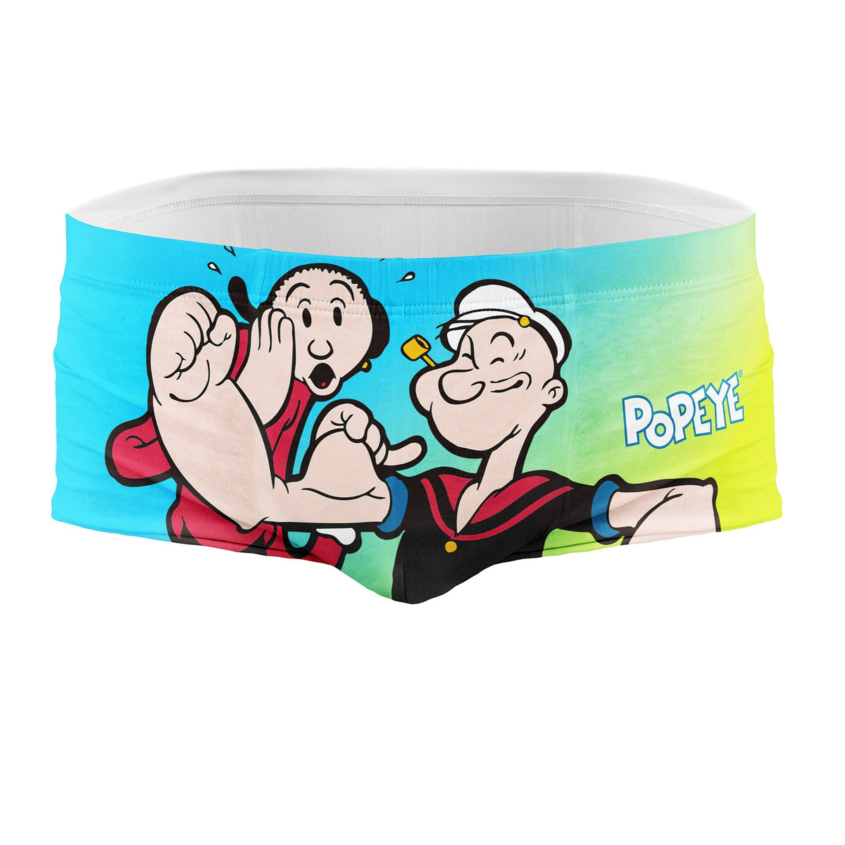 OTSO Herren Badehose Trunk - Popeye & Olive – Produktansicht
