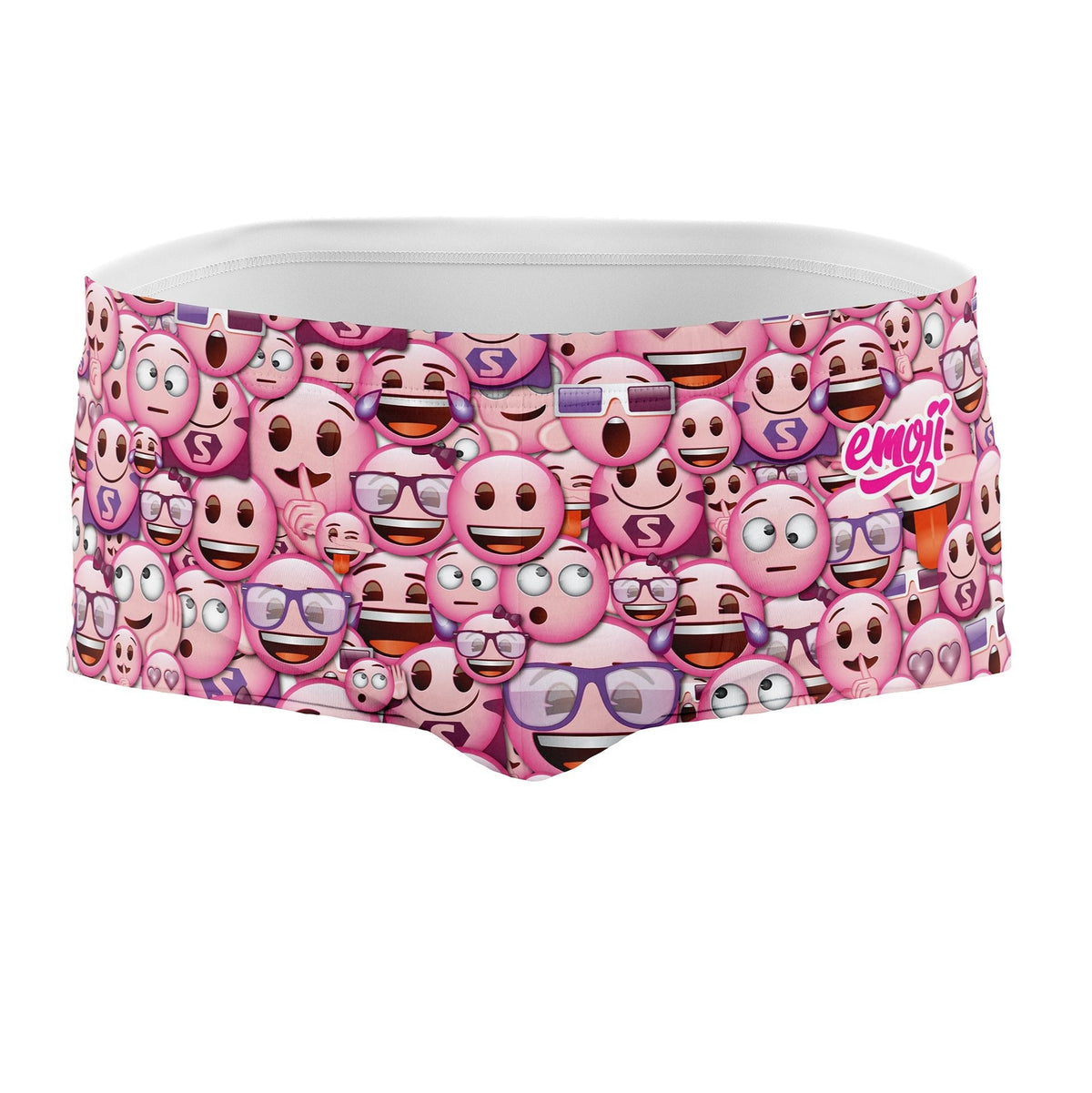 OTSO Herren Badehose Trunk - Emoji Classic Pink – Produktansicht