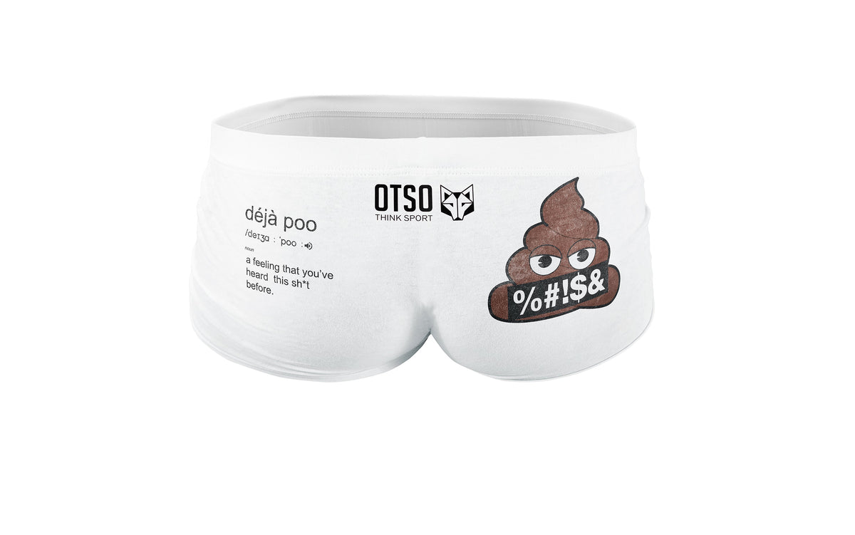 OTSO Herren Badehose Trunk - Emoji Deja Poo – Produktansicht 2