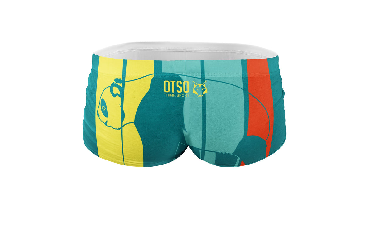 OTSO Herren Badehose Trunk - Emoji Panda – Produktansicht 2