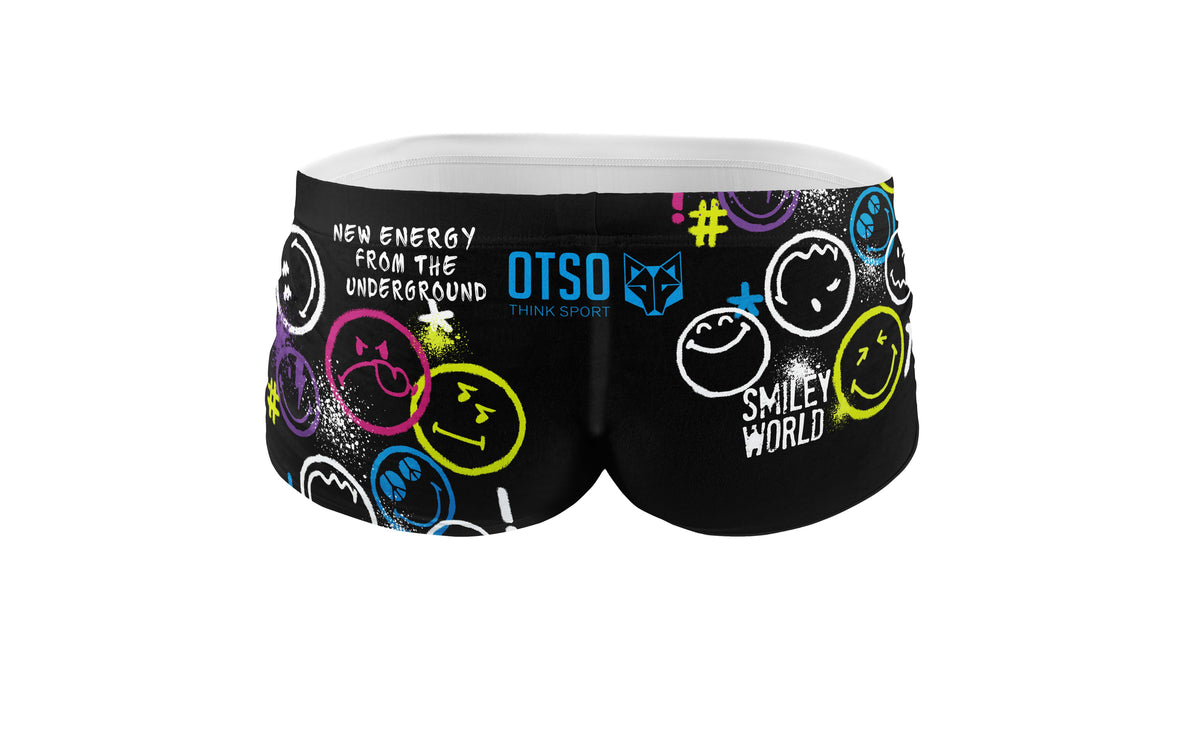 OTSO Herren Badehose Trunk - S.W.Smiley World Festival – Produktansicht 2
