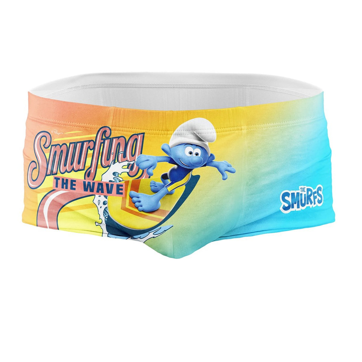 OTSO Herren Badehose Trunk - Smurf Smurfing – Produktansicht