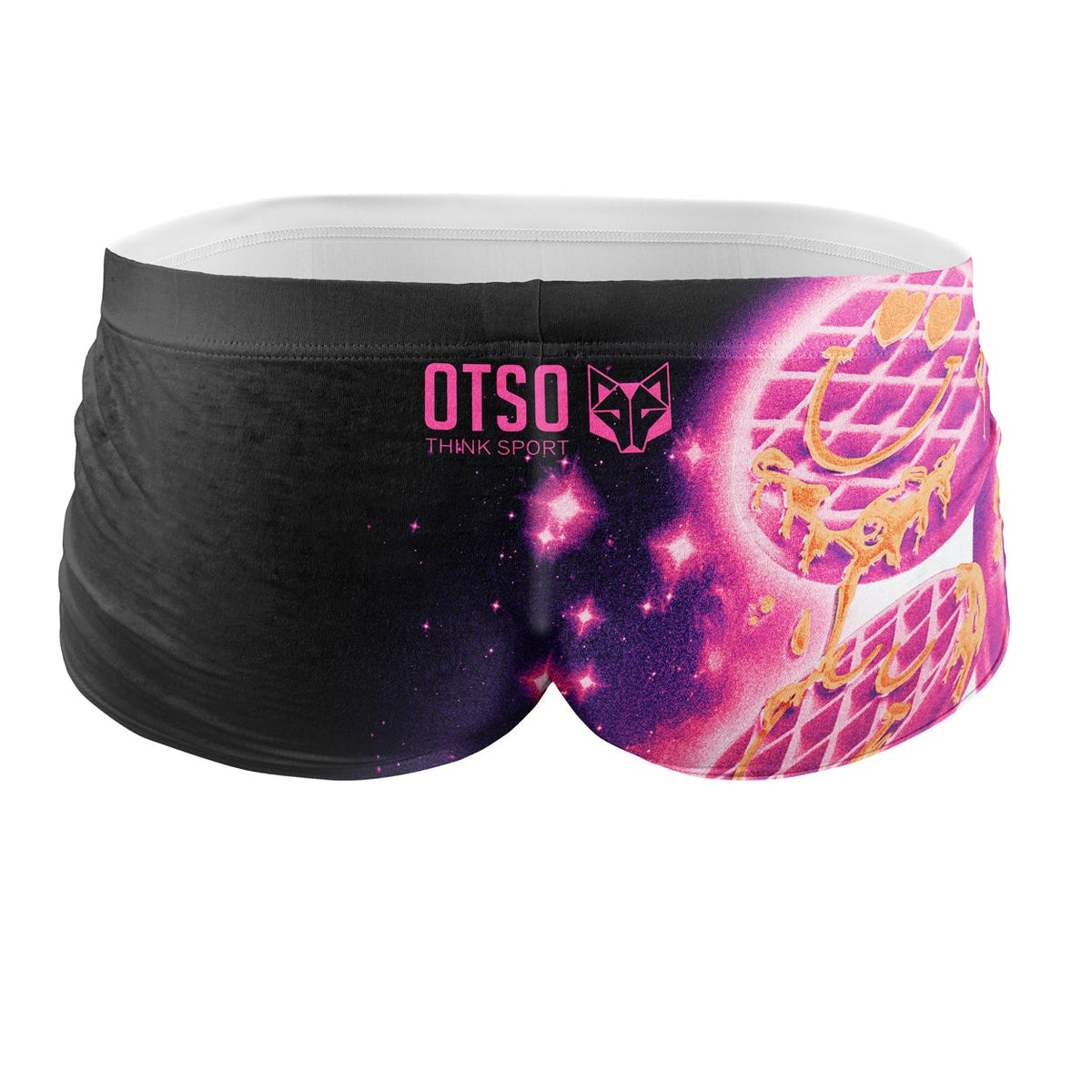 OTSO Herren Badehose Trunk - S.W.Smiley Concrete Canvas Toaster – Produktansicht 2