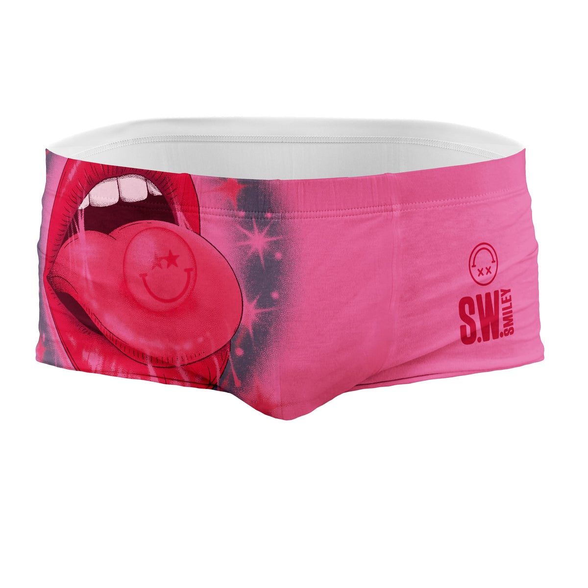 OTSO Herren Badehose Trunk - S.W.Smiley Hella Good – Produktansicht
