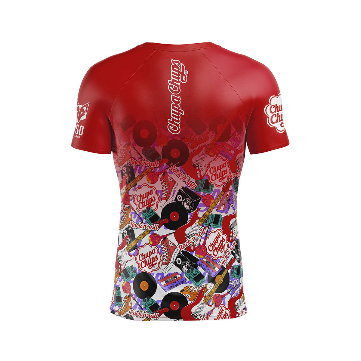 OTSO Herren Kurzarm-Funktionsshirt - Chupa Chups Rock'n'Roll – Produktansicht 2