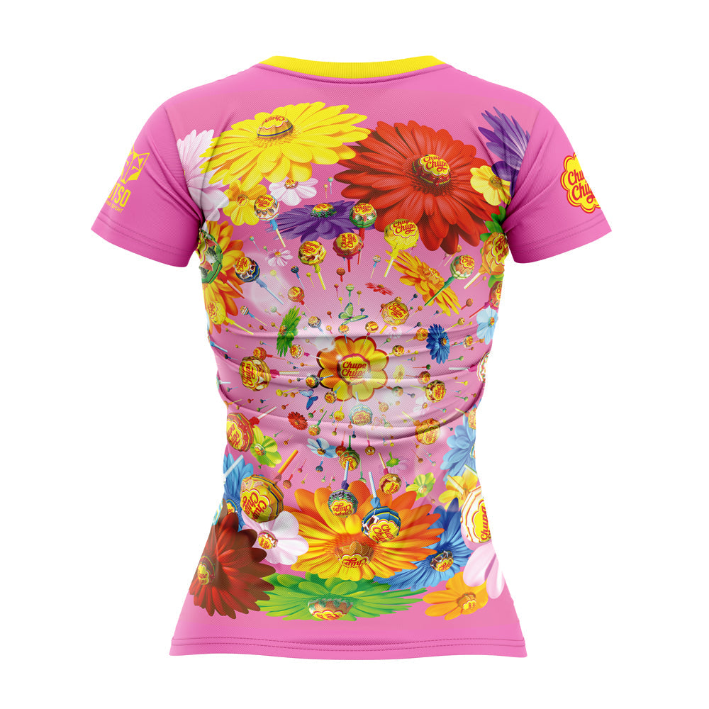 OTSO Damen Kurzarm-Funktionsshirt - Chupa Chups Flavours World – Produktansicht 2