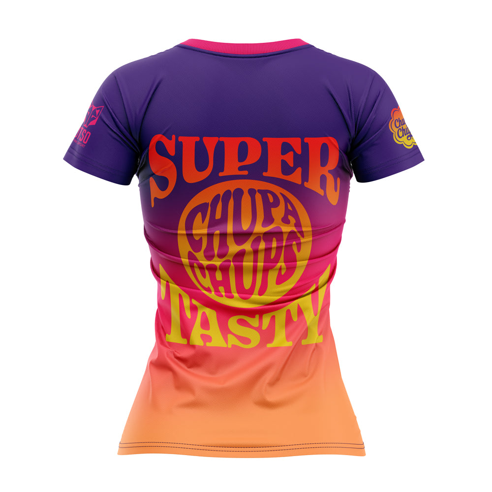 OTSO Damen Kurzarm-Funktionsshirt - Chupa Chups Super Tasty – Produktansicht 2