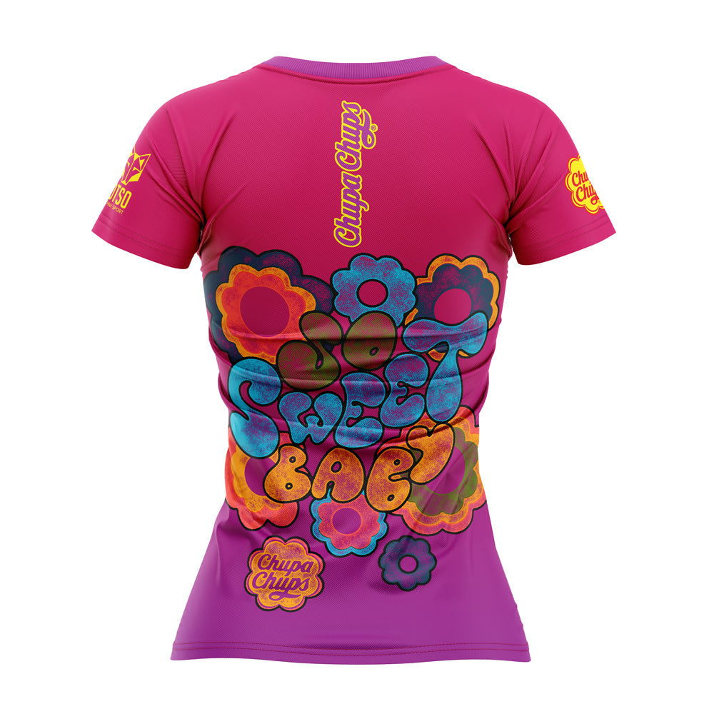 OTSO Damen Kurzarm-Funktionsshirt - Chupa Chups Sweet Baby – Produktansicht 2