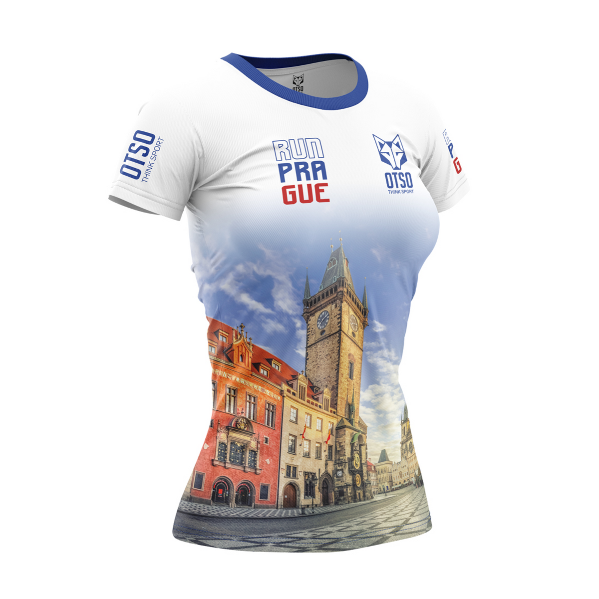 OTSO Damen Kurzarm-Funktionsshirt - Run Prague 2025 – Produktansicht