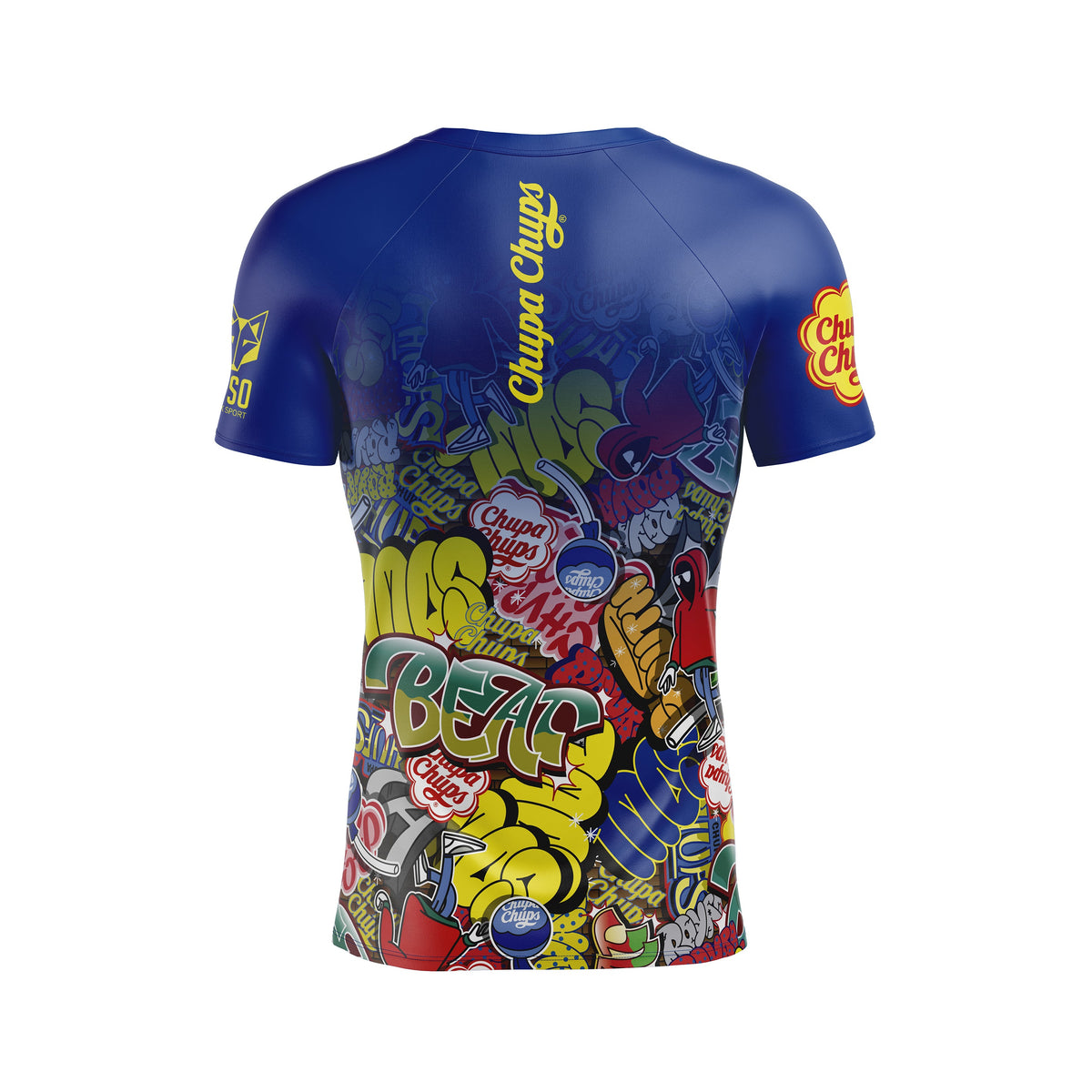 OTSO Herren Kurzarm-Funktionsshirt - Chupa Chups Graffiti – Produktansicht 2