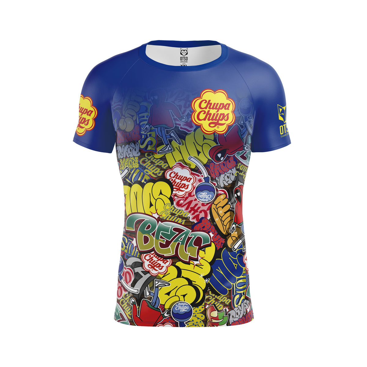 OTSO Herren Kurzarm-Funktionsshirt - Chupa Chups Graffiti – Produktansicht