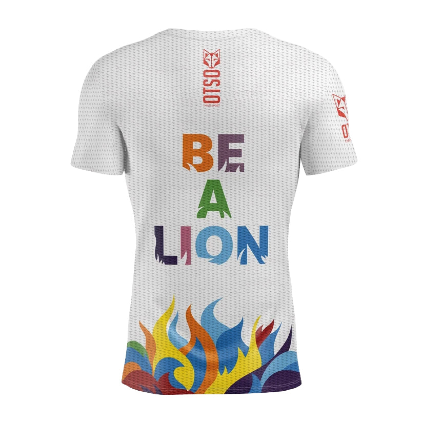 OTSO Herren Kurzarm-Funktionsshirt - Be A Lion – Produktansicht 2