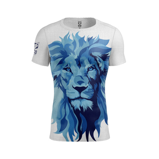 OTSO Herren Kurzarm-Funktionsshirt - Be A Lion Blue – Produktansicht