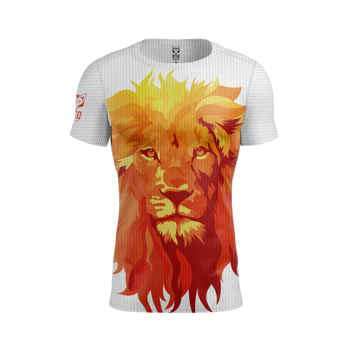 OTSO Herren Kurzarm-Funktionsshirt - Be A Lion Orange – Produktansicht