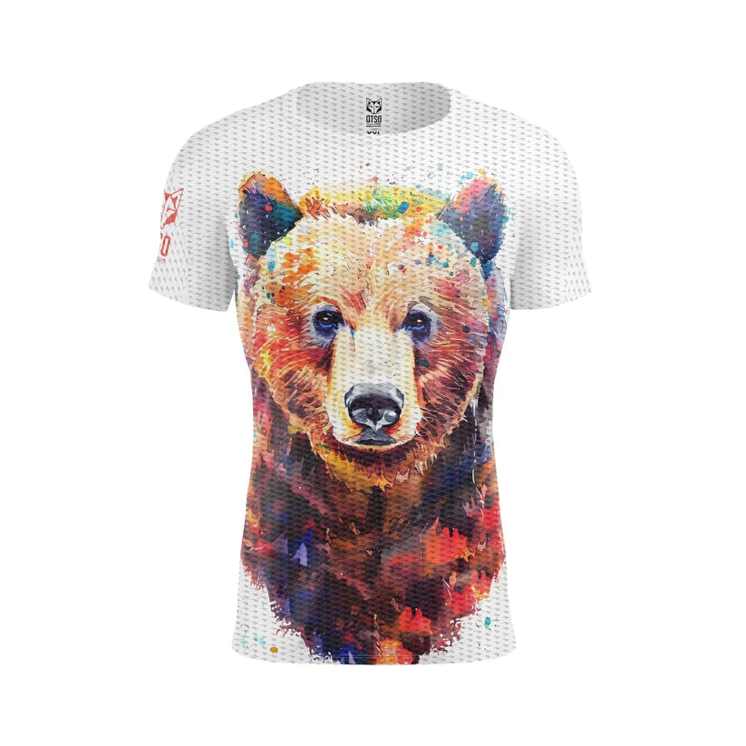 OTSO Herren Kurzarm-Funktionsshirt - Be Wild Bear – Produktansicht