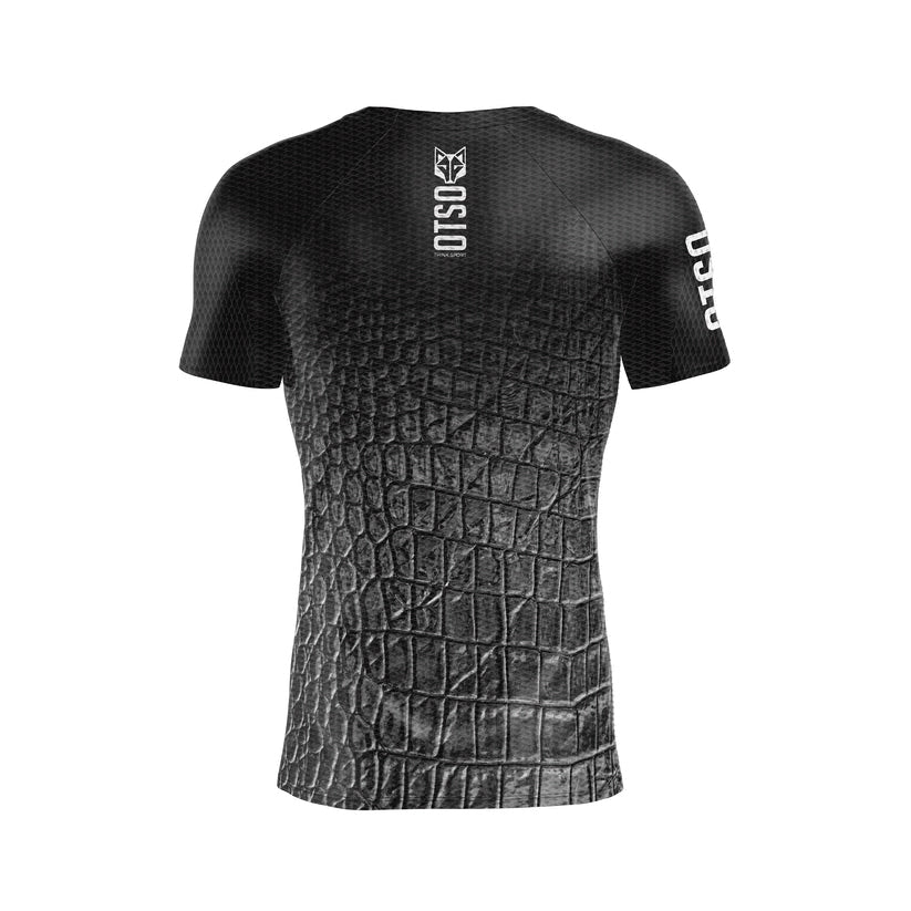 OTSO Herren Kurzarm-Funktionsshirt - Black Snake – Produktansicht 2