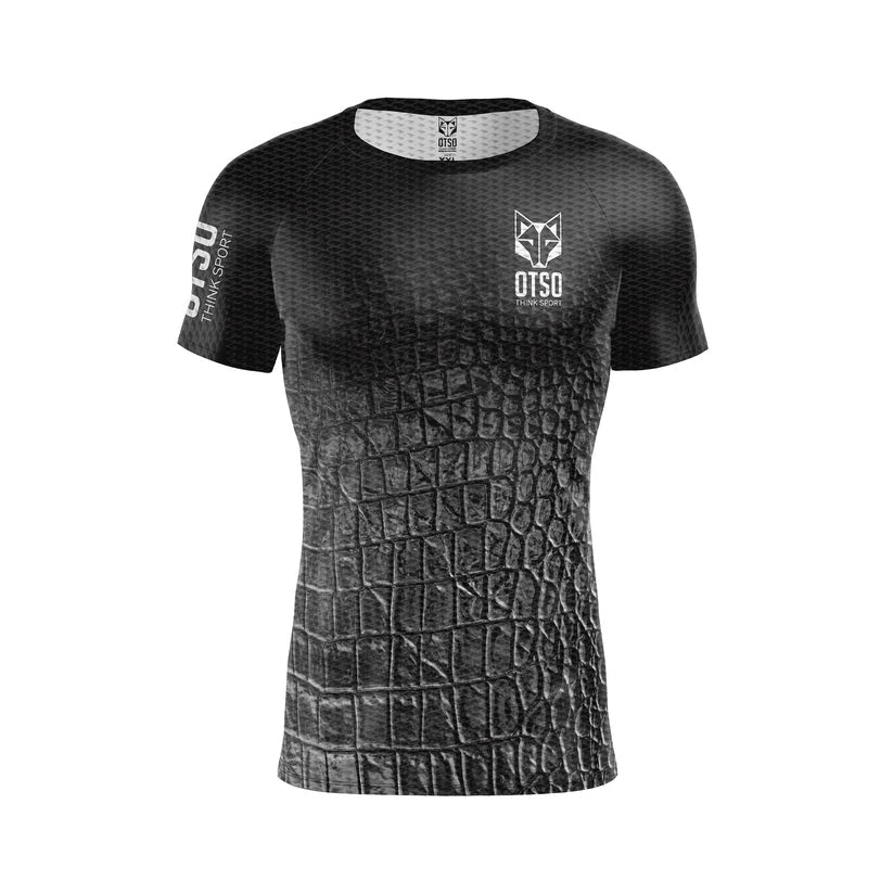 OTSO Herren Kurzarm-Funktionsshirt - Black Snake – Produktansicht