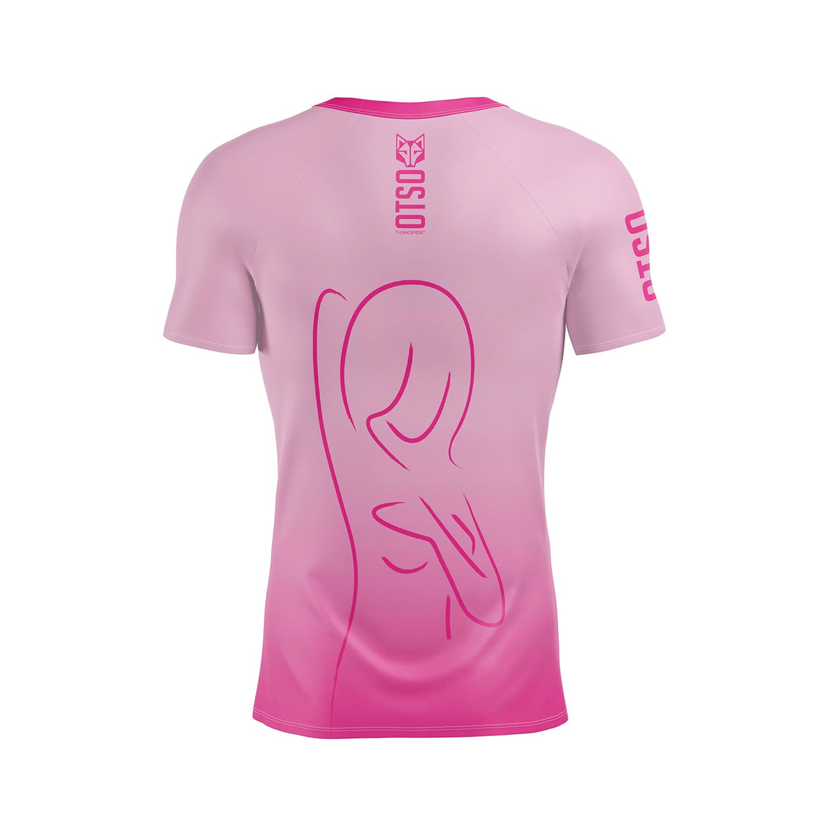 OTSO Herren Kurzarm-Funktionsshirt - Never Stop Fighting – Produktansicht 2