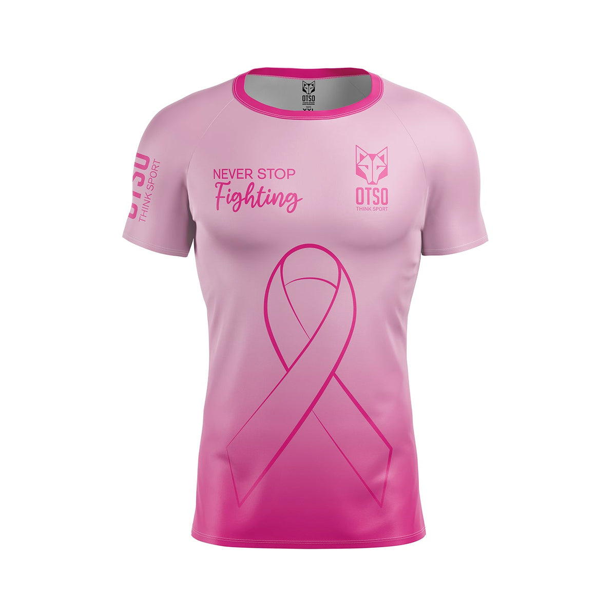 OTSO Herren Kurzarm-Funktionsshirt - Never Stop Fighting – Produktansicht