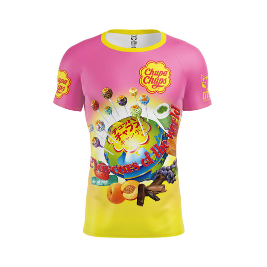 OTSO Herren Kurzarm-Funktionsshirt - Chupa Chups Flavours World – Produktansicht
