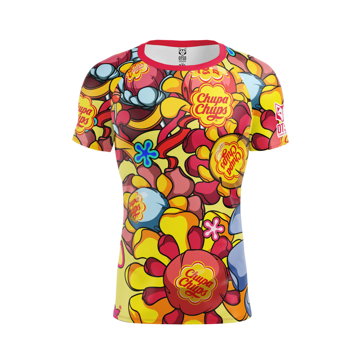 OTSO Herren Kurzarm-Funktionsshirt - Chupa Chups Flower – Produktansicht