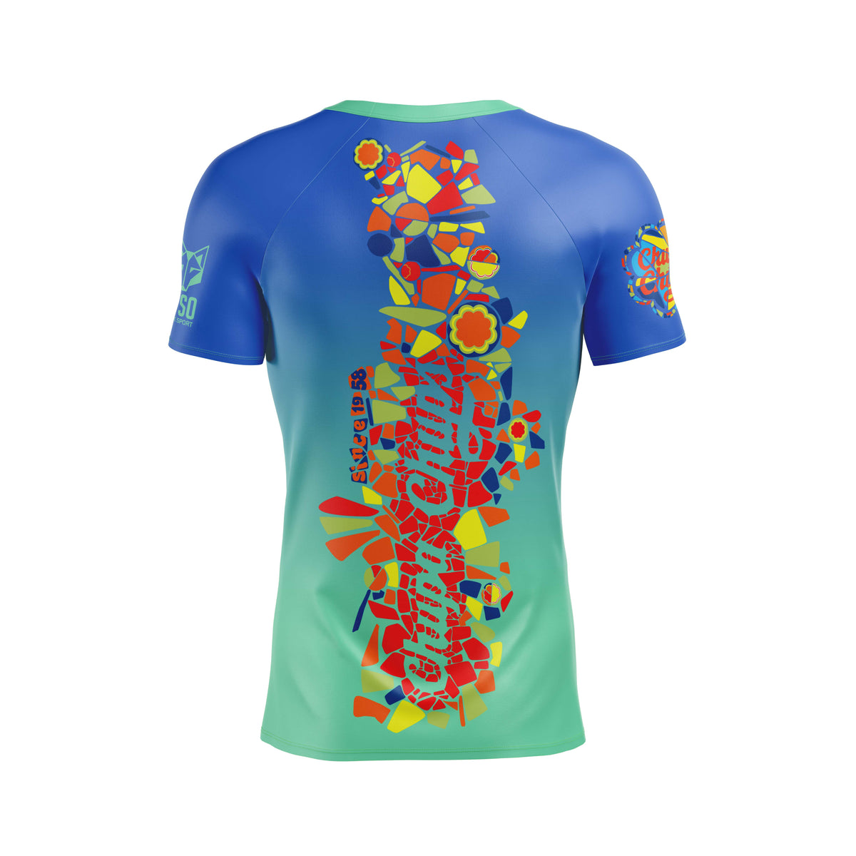 OTSO Herren Kurzarm-Funktionsshirt - Chupa Chups Gaudi – Produktansicht 2