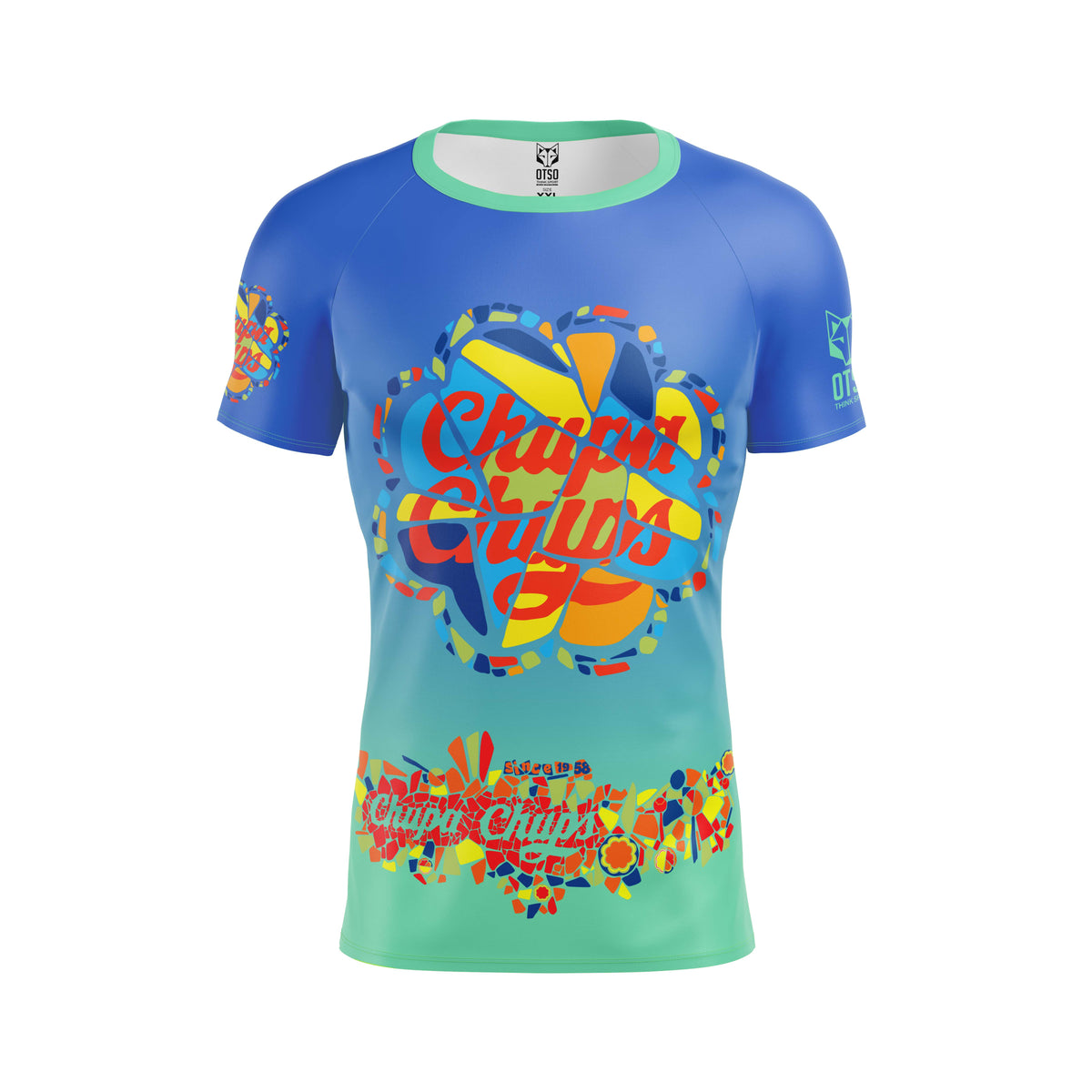 OTSO Herren Kurzarm-Funktionsshirt - Chupa Chups Gaudi – Produktansicht